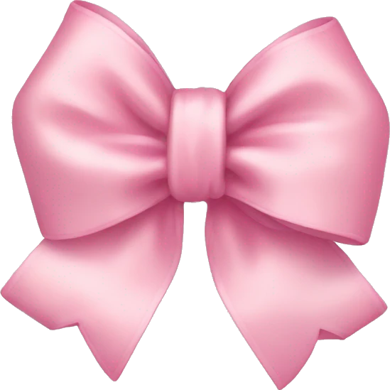 Baby Pink bow  emoji