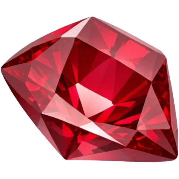 red glitter ruby emoji