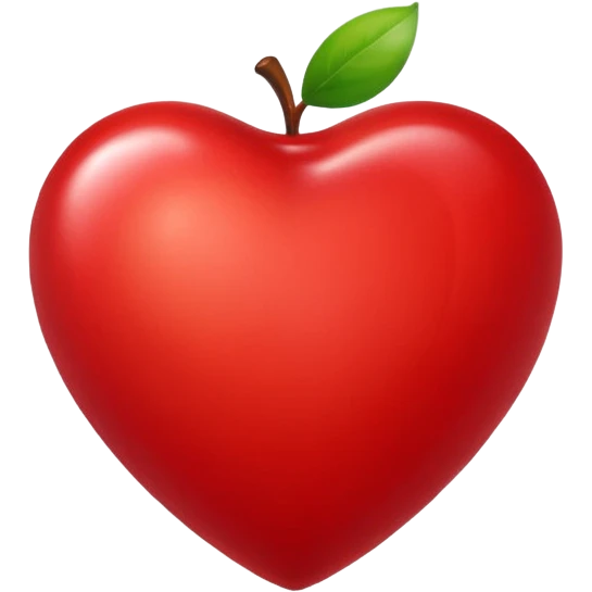Apple heart emoji