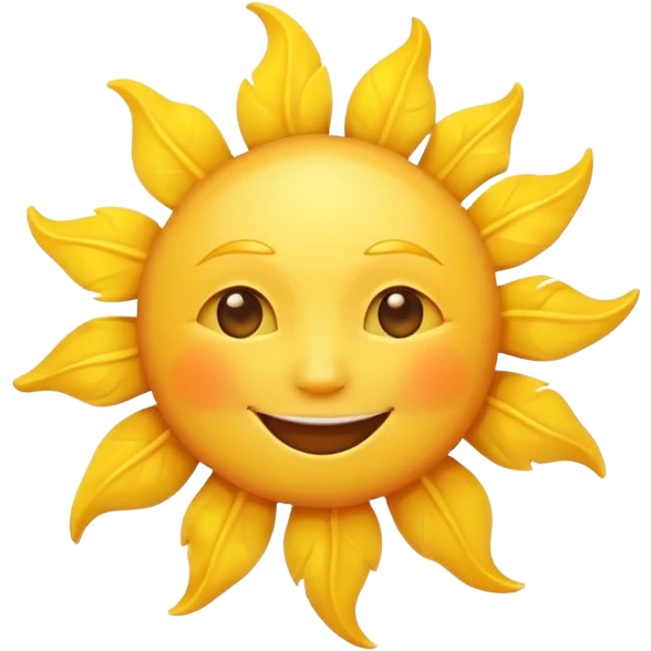 smiling sun emoji emoji