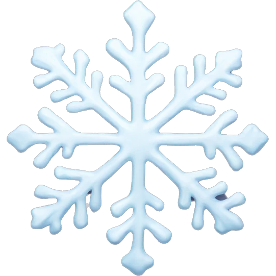 Melting snowflake emoji
