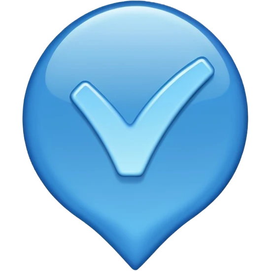 A blue tick verified  emoji