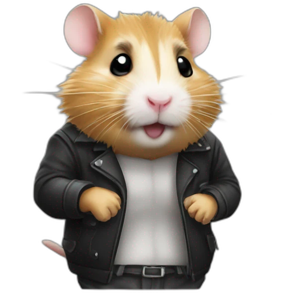 Hamster gangster emoji