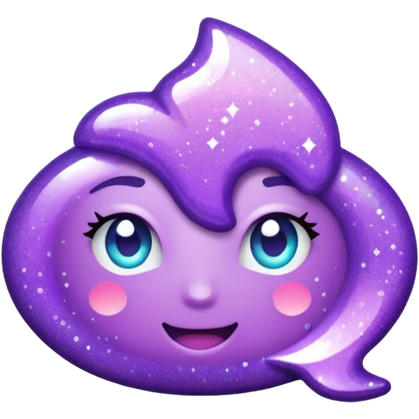 glitter purple pity emoji
