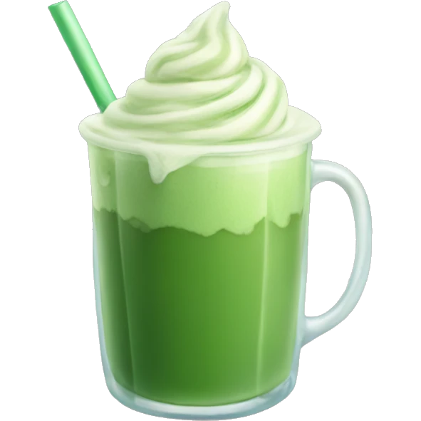 iced Matcha latte  emoji