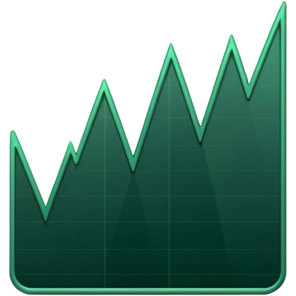 
dark green growth graph emoji