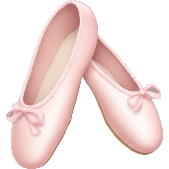 Pale pink ballet shoes emoji