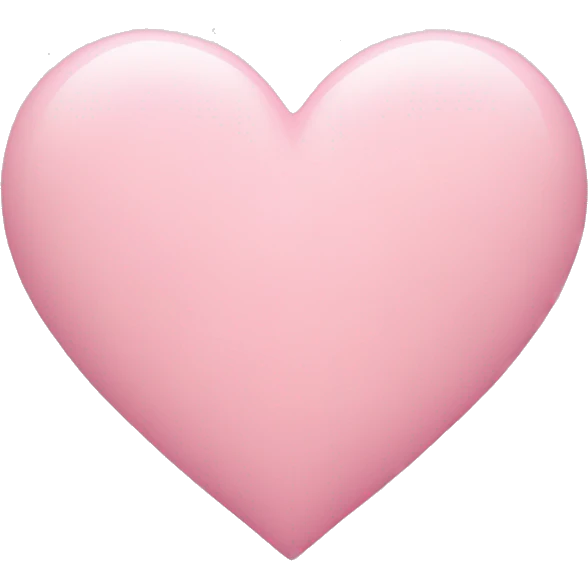 Light pink heart  emoji