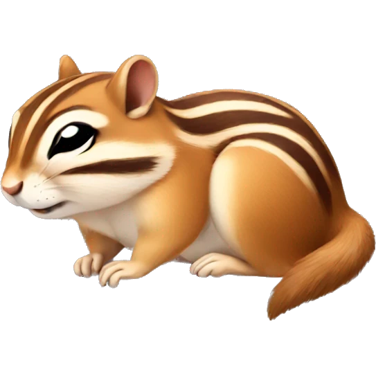 Sleeping chipmunk emoji