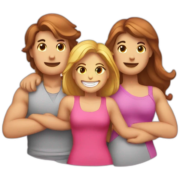 iMessage logo for pinned conversation between 2 couples emoji