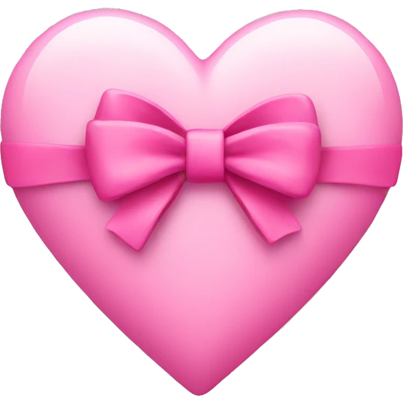 pink heart with bow emoji