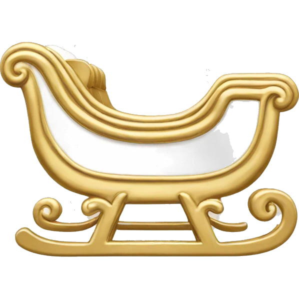Chanel logo Sleigh Chanel gold and white emoji