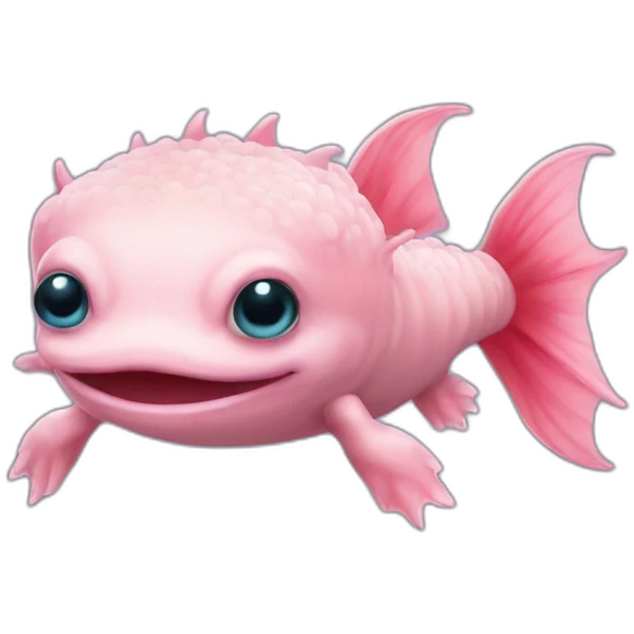 Axolotl sur neptune emoji