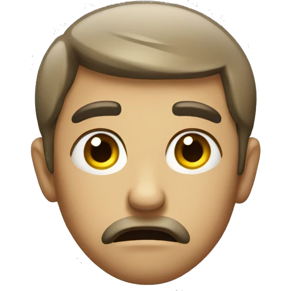 Disgusted side eye emoji