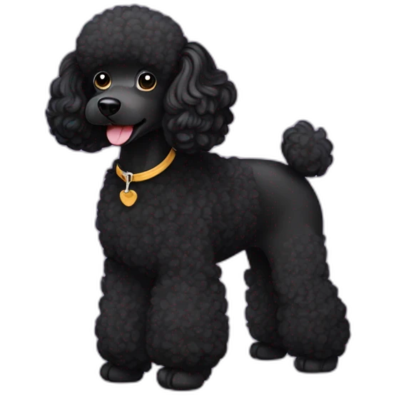 black poodle emoji