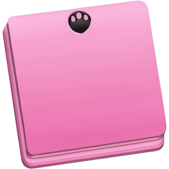 pink sticky notepad emoji