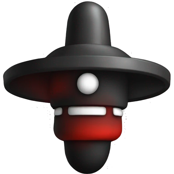 the nuke emojie in red and black instedant emoji