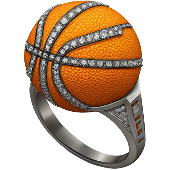 Basketball diamond ring emoji