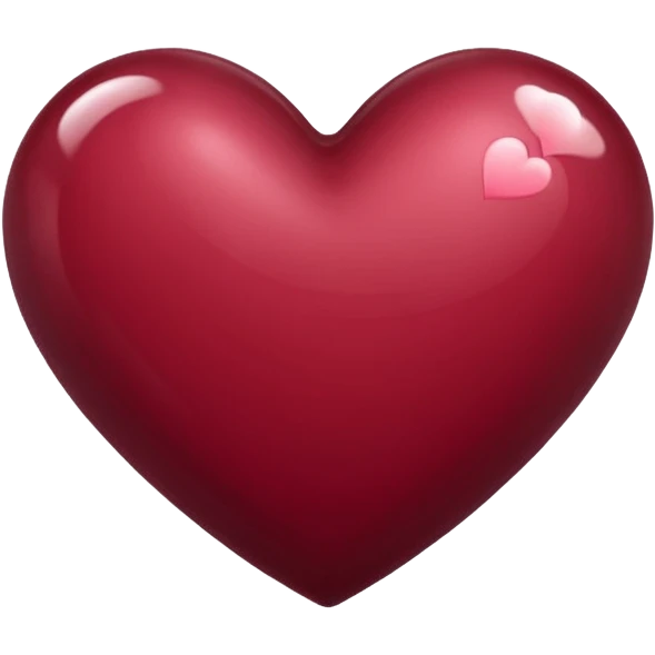 burgundy Valentine’s day emoji
