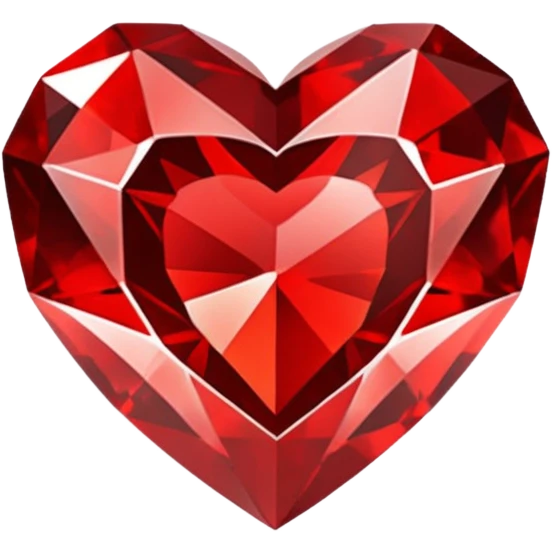 Red crystal with a red glow coming from its center. In the center of the crystal a $ emoji
