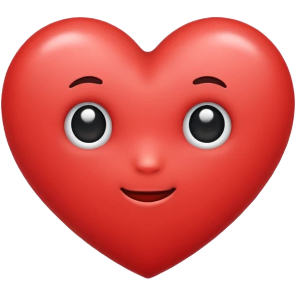 Cute heart emoji