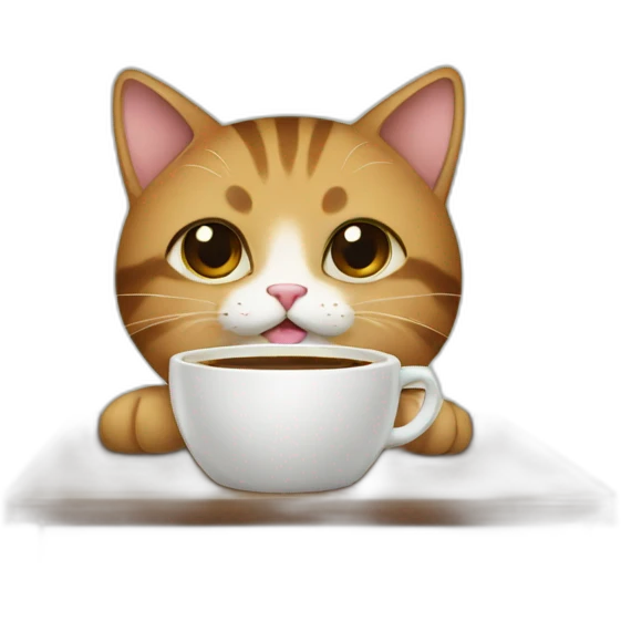 cat-with-coffee emoji