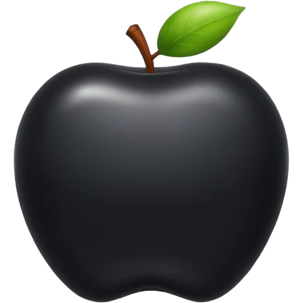 black apple emoji
