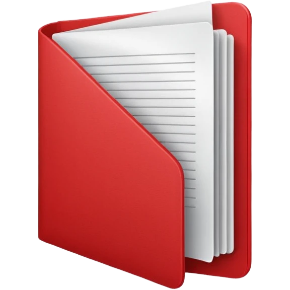 Office red document  emoji