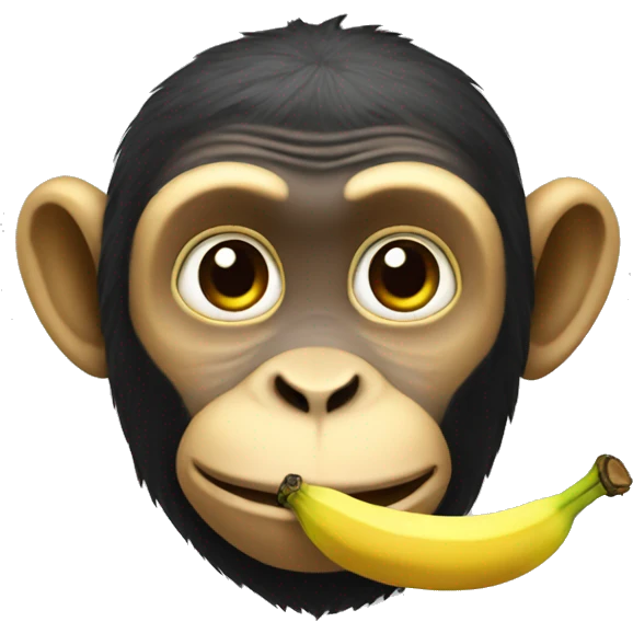 Banana monkey emoji