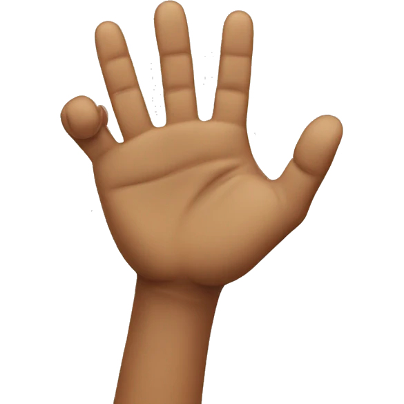 4 fingers up emoji