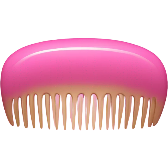 Pink comb emoji