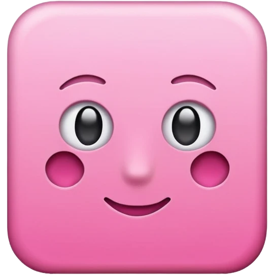 simple pink square paper no face on it emoji