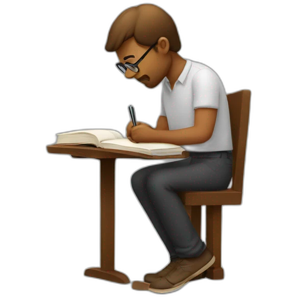 writer writing book emoji