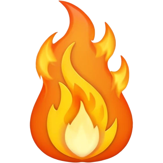 simple flame emoji