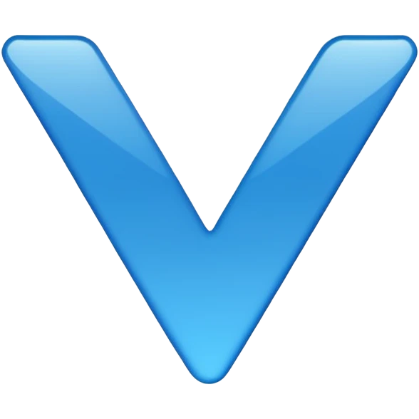 Синяя галочка  emoji