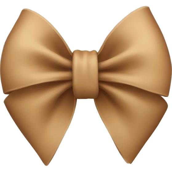 light brown bow emoji
