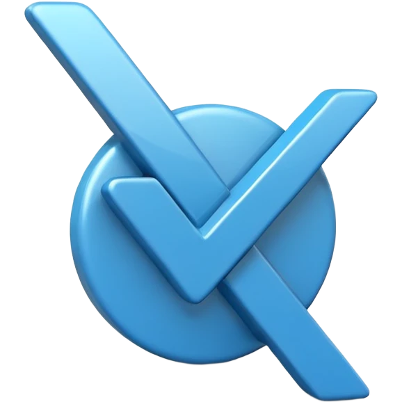 Check mark bleu emoji