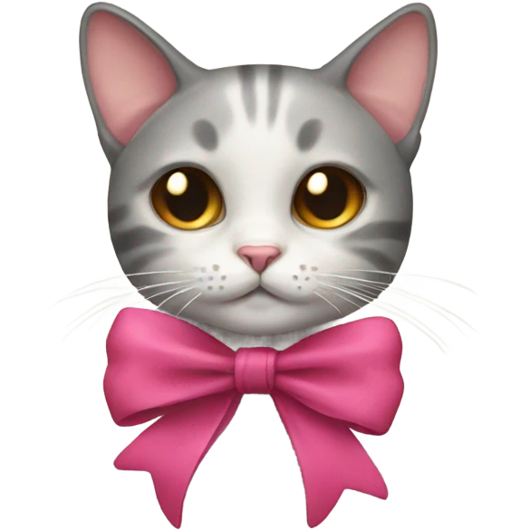 cat with a bow emoji