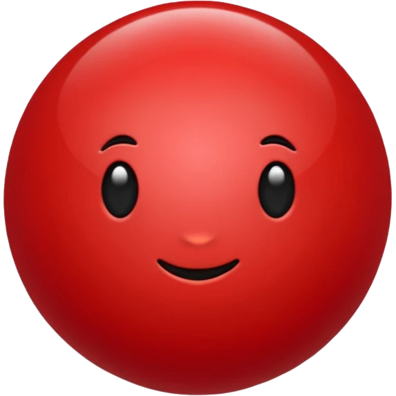 crimson-red sphere emoji