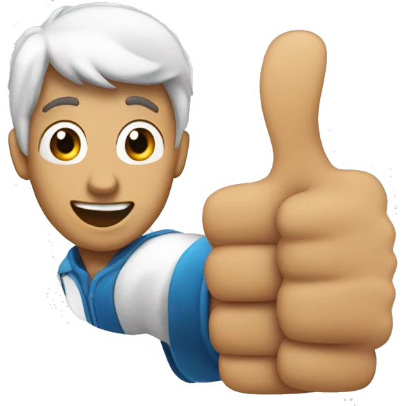 Ishow speed doing the thumbs up gesture emoji
