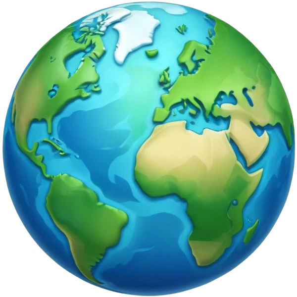 Stylized Earth emoji