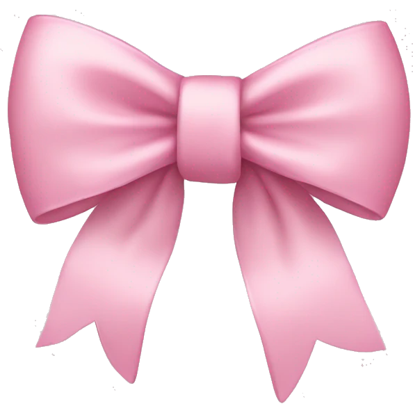 light pink bow emoji