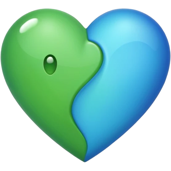  میخام برام اموجی قلب سبز ابی ترکیبشون تو ی ایموجی emoji