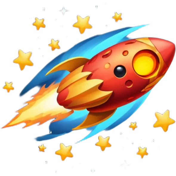 meteoroids falling in space emoji