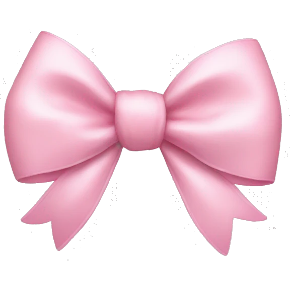 Baby pink bow emoji