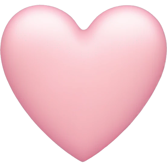 pastel pink heart emoji