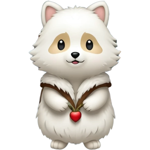 Ein Re das in einem Wald ist und es Schneit emoji