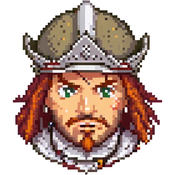 Landsknecht mercenary face with a surprised expression emoji