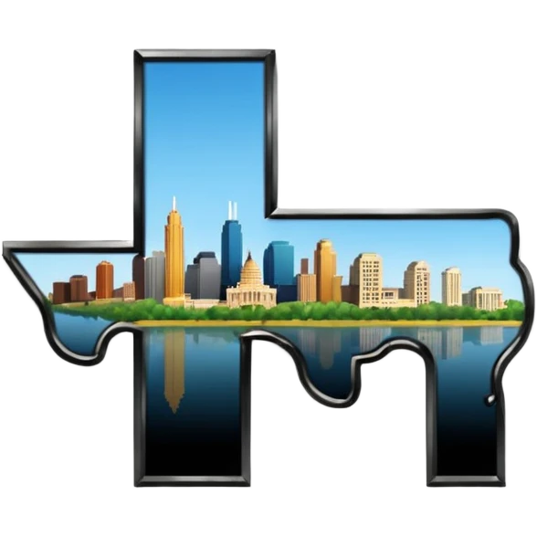 Austin Texas Location as letters emoji