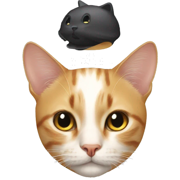 Cat on head emoji